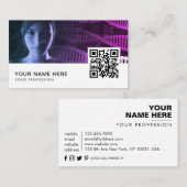 Biomedische ingenieur QR-code Visitekaartje (Voorkant / Achterkant)