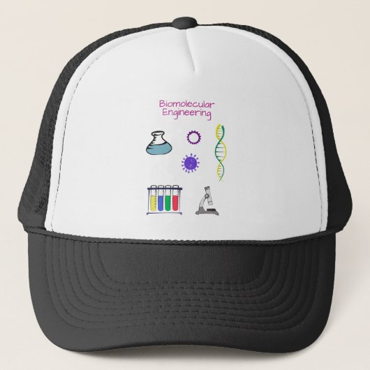 Biomoleculaire ingenieur Chemische engineering Trucker Pet (Voorkant)