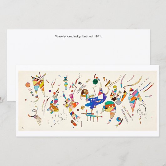 Biomorfe geometrie | Wassily Kandinsky | (Voorkant / Achterkant)