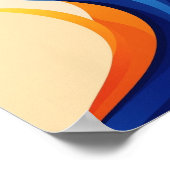 Biomorfe kolibrie kunst poster (Hoek)