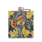 Biomorfe natuurlijke bloemenprint heupfles (Achterkant)