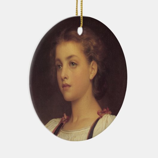 Biondina (door Frederic Leighton) Keramisch Ornament (Rechts)