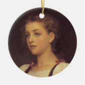 Biondina (door Frederic Leighton) Keramisch Ornament (Voorkant)