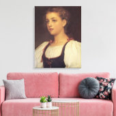 Biondina (van Frederic Leighton) Canvas Afdruk (Insitu (Woonkamer))