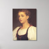 Biondina (van Frederic Leighton) Canvas Afdruk (Voorkant)