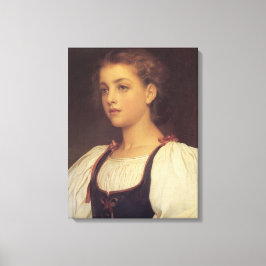 Biondina (van Frederic Leighton) Canvas Afdruk