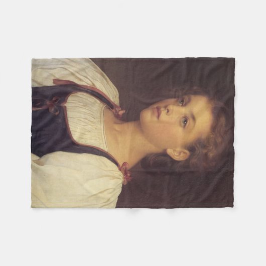Biondina (van Frederic Leighton) Fleece Deken (Voorkant (Horizontaal))