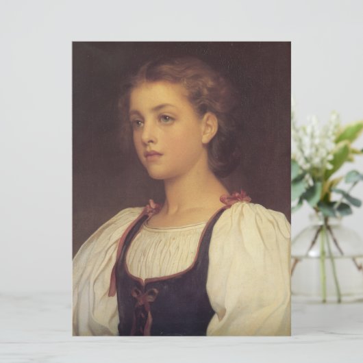 Biondina (van Frederic Leighton) Kaart (Staand voorkant)