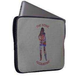"Bionic Accountant" Laptop Sleeve