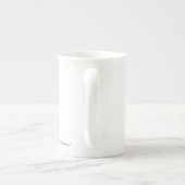 "Bionic Accountant" Porselein Kop (Achterkant)