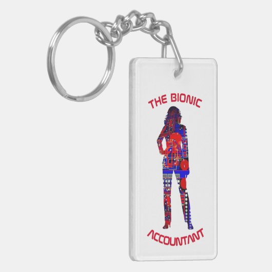 "Bionic Accountant" Sleutelhanger (Voorkant Links)