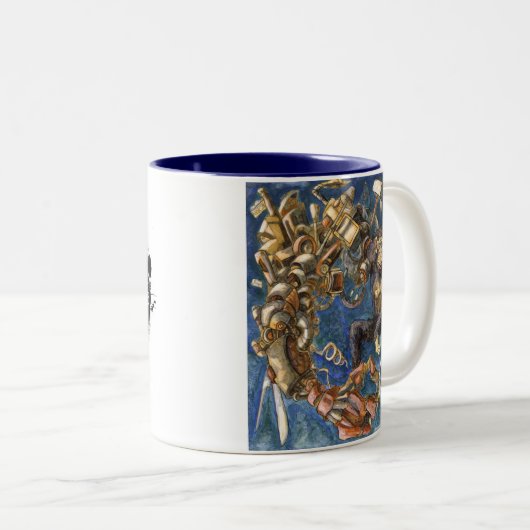 Bionic Ape Tweekleurige Koffiemok (Voorkant rechts)