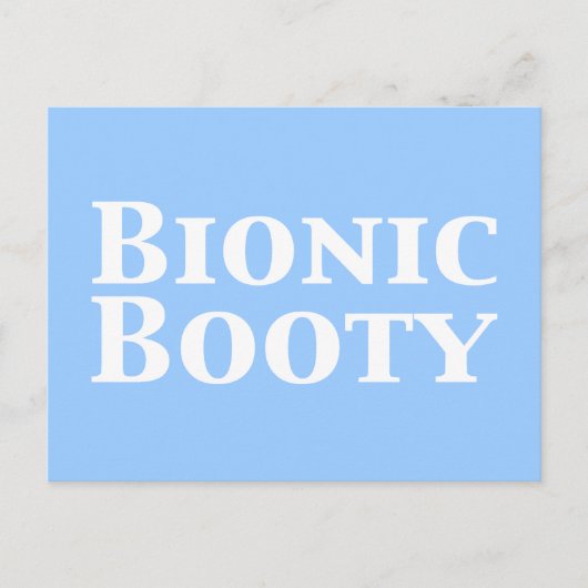 Bionic Booty Gifts Briefkaart (Voorkant)