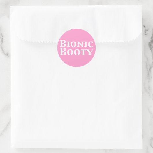 Bionic Booty Gifts Ronde Sticker (Tas)
