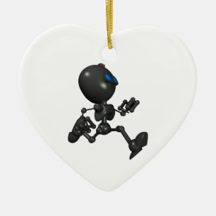 Bionic Boy 3D Robot - Running - Origineel Keramisch Ornament