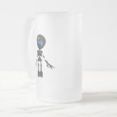 Bionic Boy 3D Robot - Vooruitkijkend Matglas Bierpul (Voorkant links)