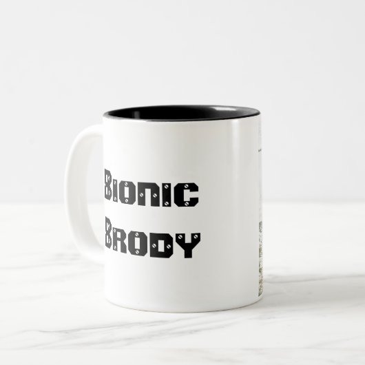 Bionic Brody Collectie Coffee Mok (Voorkant links)