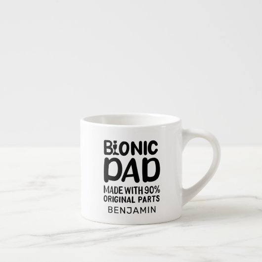 Bionic Dad Knee Replacement Celebration Espresso Kop (Rechts)