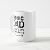 Bionic Dad Knee Replacement Celebration Koffiemok (Voorkant links)