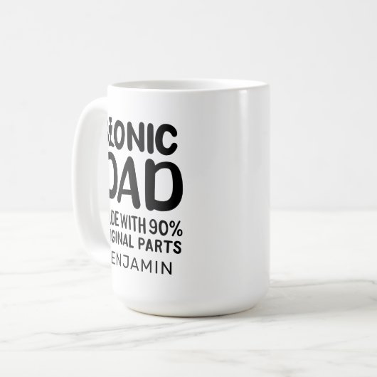 Bionic Dad Knee Replacement Celebration Koffiemok (Voorkant links)