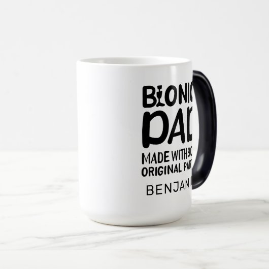 Bionic Dad Knee Replacement Celebration Magische Mok (Voorkant rechts)