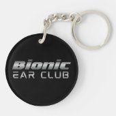 Bionic Ear Club - Cochleair implantaat / doof bewu Sleutelhanger (Achterkant)