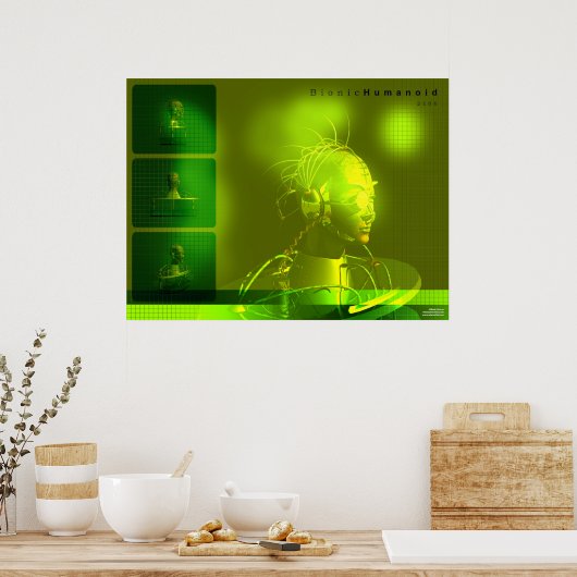 Bionic Humanoid Poster (Keuken)