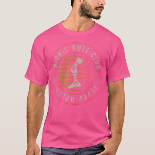 Bionic Knee Club - Aangepaste Onderdelen - Grappig T-shirt (Voorkant)