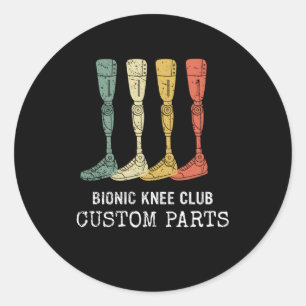 Bionic Knee Club Custom P Knie Replacet Ronde Sticker