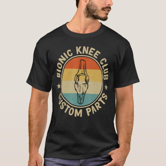 Bionic Knee Club Custom Parts Botten Knee Replacem T-shirt (Voorkant)