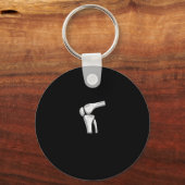 Bionic Knee Club Member Knee Replacement Surgery L Sleutelhanger (Voorkant)