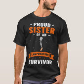 Bionic Leg Theme and Amputation Survivor Theme T-shirt (Voorkant)
