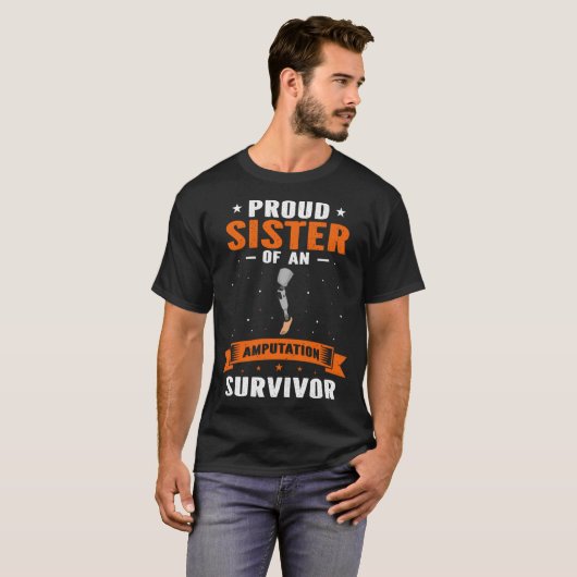 Bionic Leg Theme and Amputation Survivor Theme T-shirt (Voorkant volledig)