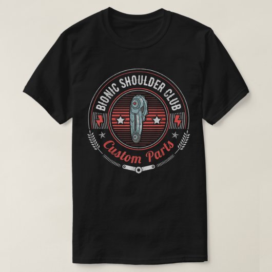 Bionic Shoulder Club Custom Parts Funny Shoulder R T-shirt (Design voorkant)