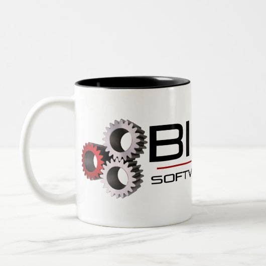 Bionic Software Solutions-Mok Tweekleurige Koffiemok (Links)