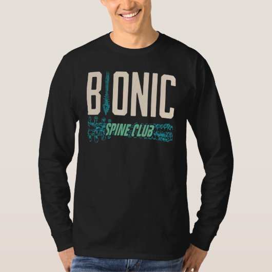 Bionic Spine Surgery Lumbar Spinal Fusion Back Rec T-shirt (Voorkant)