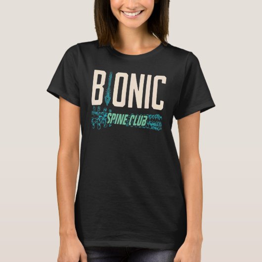 Bionic Spine Surgery Lumbar Spinal Fusion Back Rec T-shirt (Voorkant)