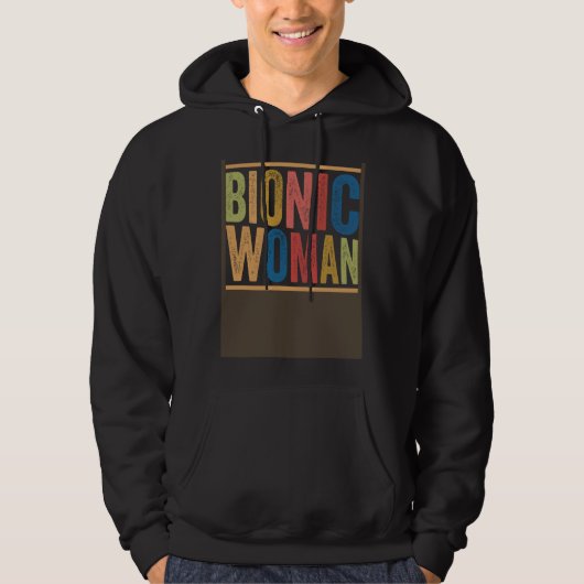 Bionic Woman Injury Accident Broken Hip Leg Arm Su Hoodie (Voorkant)