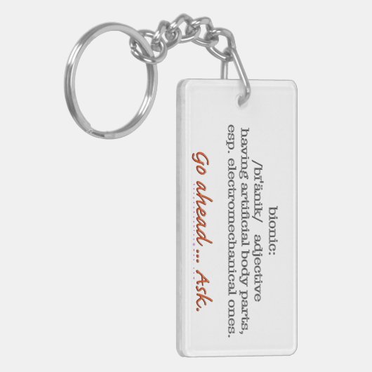 Bionische Definitie II Sleutelhanger (Voorkant Links)