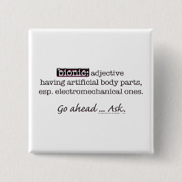 bionische definitie vierkante button 5,1 cm