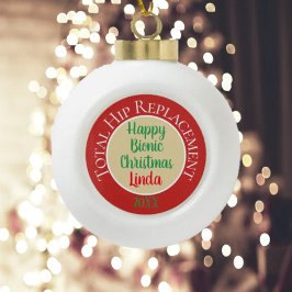 Bionische (heup vervanging) Kerstversiering Keramische Bal Ornament
