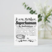 Bionische verklaring briefkaart (Staand voorkant)