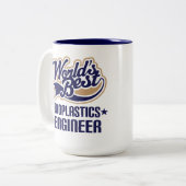 bioplastics-ingenieur tweekleurige koffiemok (Voorkant links)