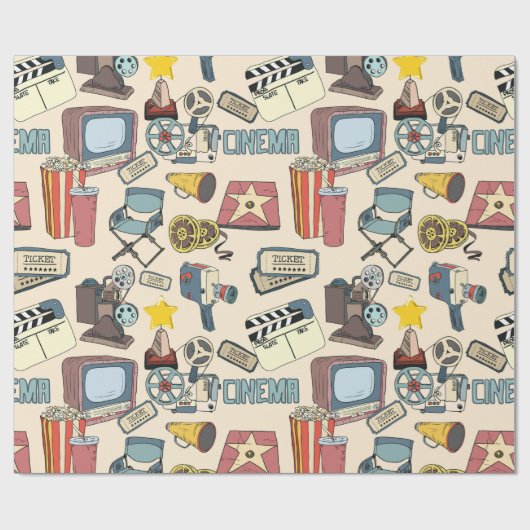Bioscoop Cadeaupapier (Vlak)