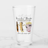 Bioscoop Concessie Stalletje Hotdog Popcorn Pint Glas (Voorkant)