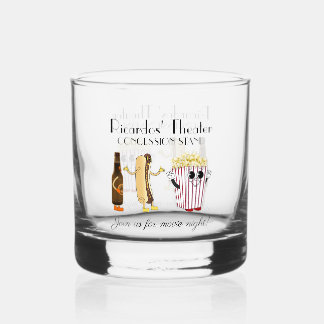 Bioscoop Concessie Stalletje Hotdog Popcorn Rots Whisky Glas
