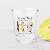 Bioscoop Concessie Stand Hotdog Popcorn Shot Glas (Voorkant)