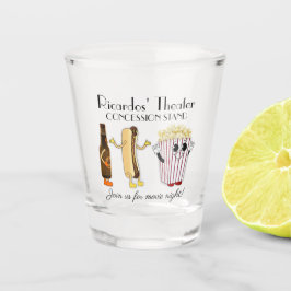 Bioscoop Concessie Stand Hotdog Popcorn Shot Glas