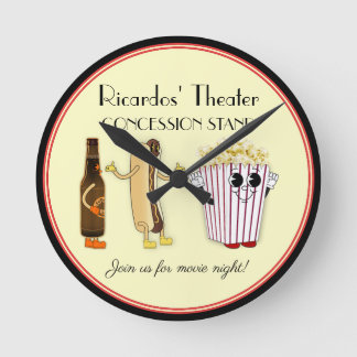 Bioscoop Concessiestand Hotdog Popcorn Ronde Klok