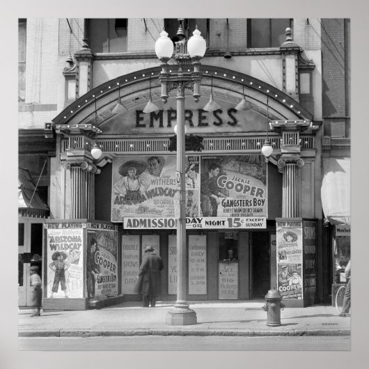 Bioscoop Empress, 1939. Oude foto Poster (Voorkant)